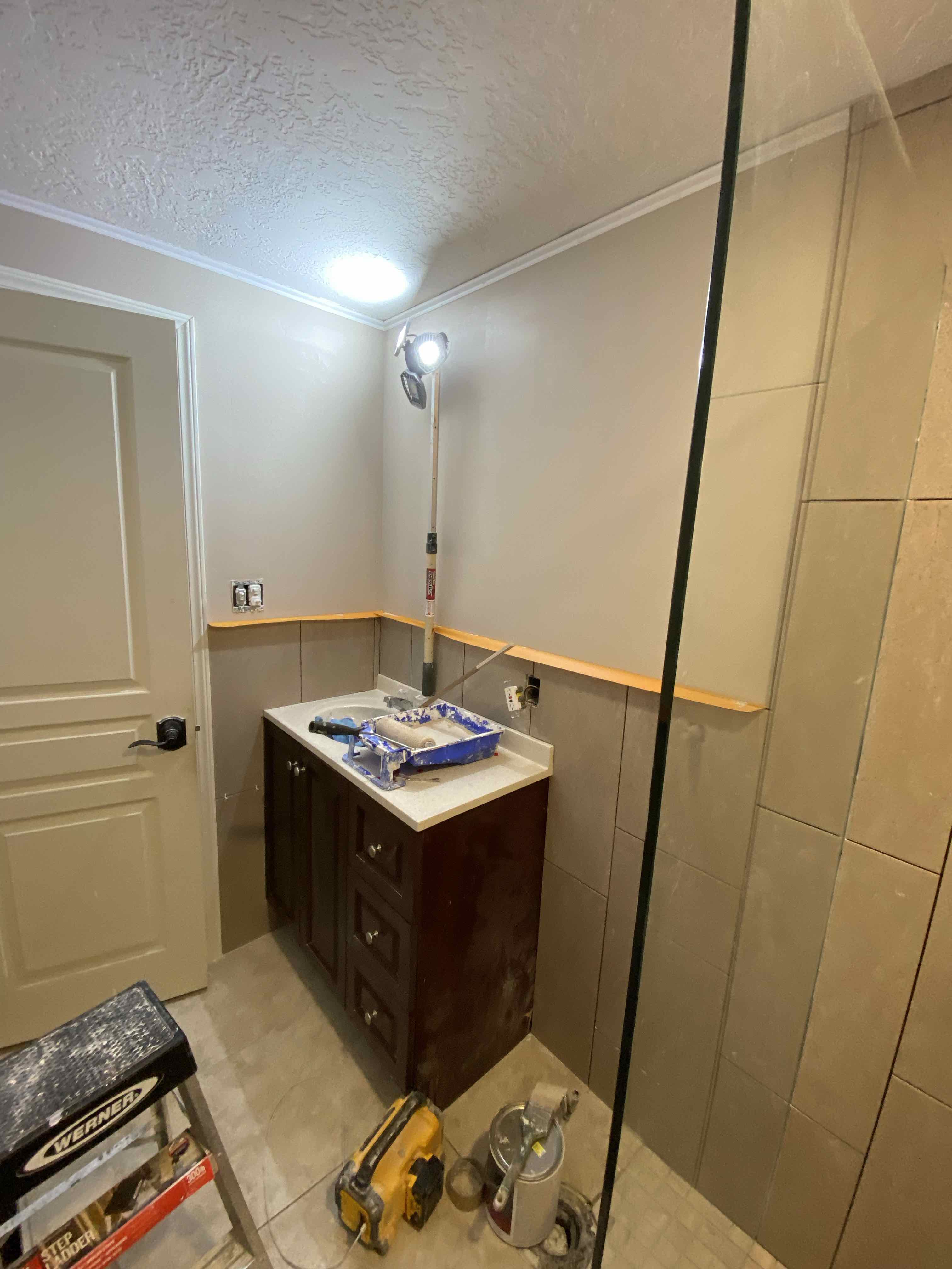 During 2: Utah County Bathroom Remodeling Progress in Ephraim, UT