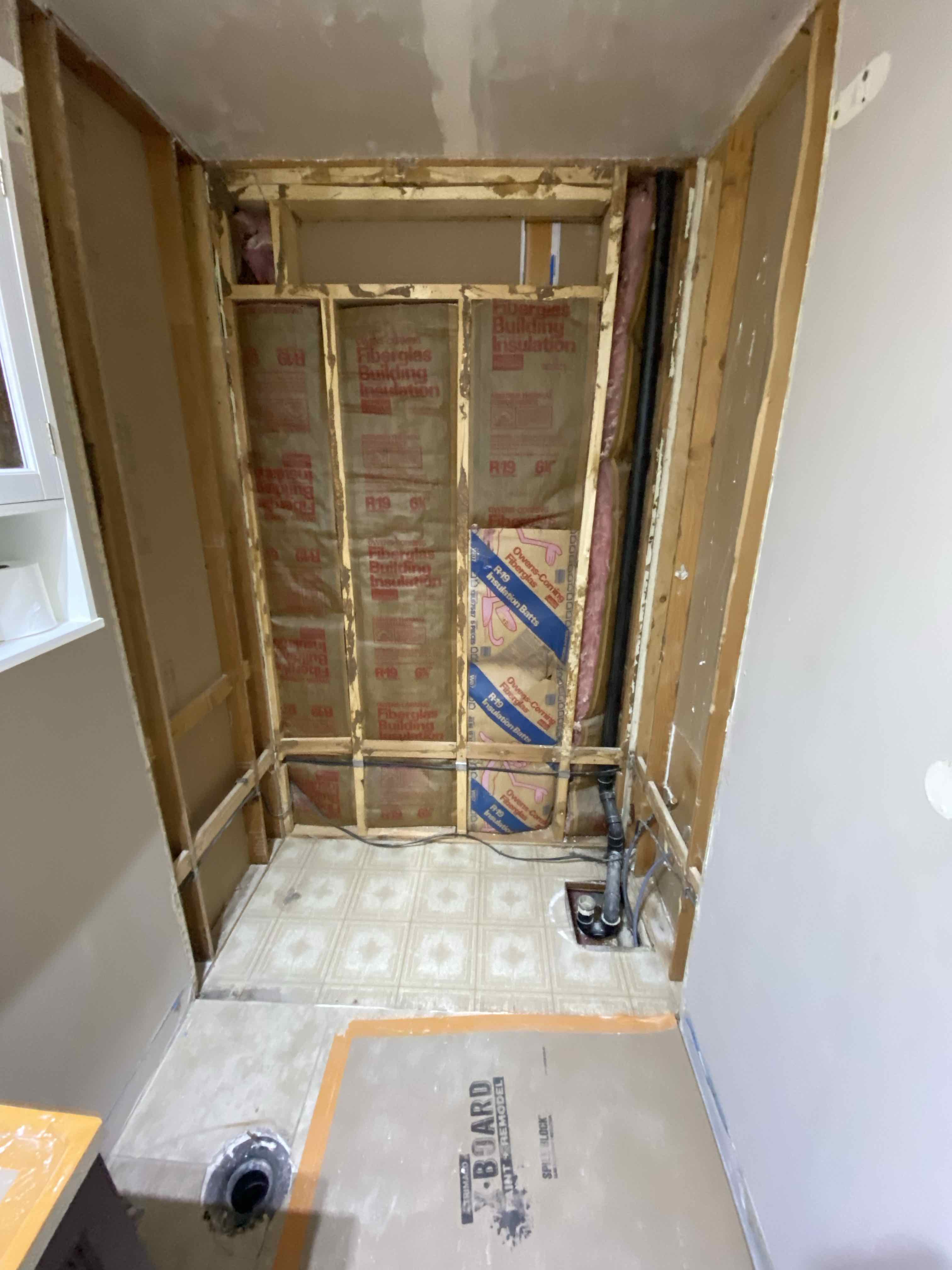 During: Utah County Bathroom Remodeling Progress in Ephraim, UT